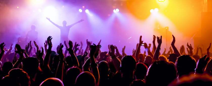 Concert crowd photo