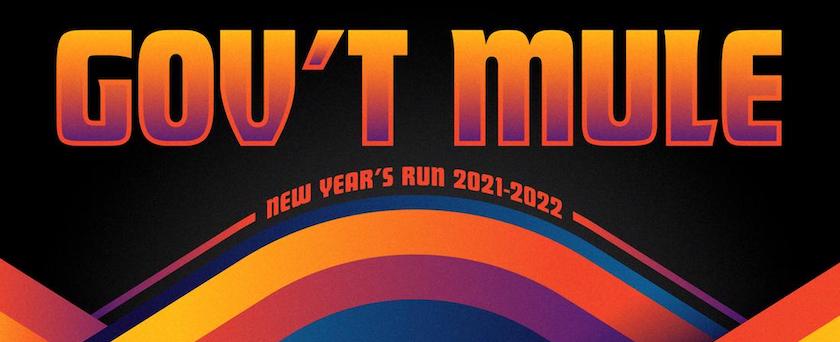 Gov't Mule New Year's Run 2021 concert flyer
