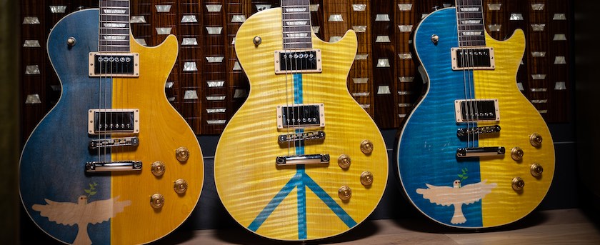 Gibson Guitars For Peace Les Paul Ukraine Relief photo