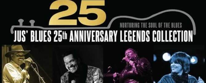 Review: Various Artists ‘Jus’ Blues 25th Anniversary Legends Collection’, album cover